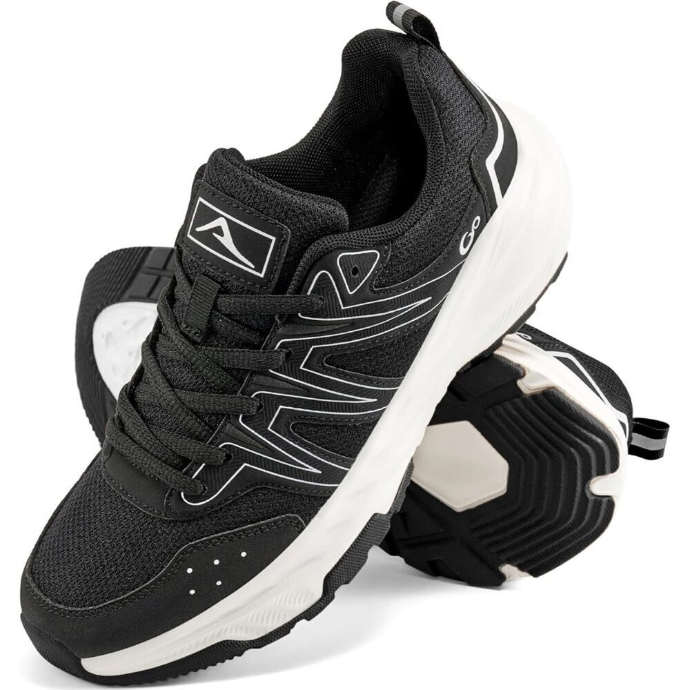 Women's Black Comfortable Breathable Non Slip Workout Casual Athletic Sneakers